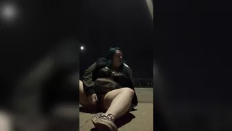 Bbw Solo Outdoor Public Vibrator Cum