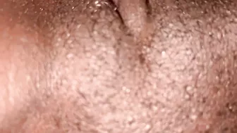 Closeup, Creaming his white Dick with my wet ebony pussy