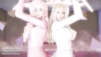 [MMD] Red Velvet - Naughty Ahri Seraphine Sexy Hot Kpop Dance League Of Legends 4K