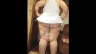 BBW Fat Ass Strip Down