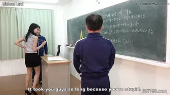 Japanese Female Teacher Educates Two Masochistic Students