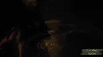 Sucking a real stranger's condoms eating trash and dirt. My absolutely extreme night walk.