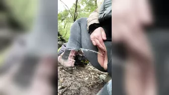 Evelle Pissing in the Woods Compilation