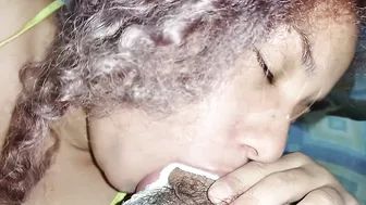 sucking until he cum in my mouth he filled my mouth with creampie it all leaked out????????????⚽️⚽️????????????