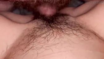 Hot milf with hairy pussy fucked with cumshot