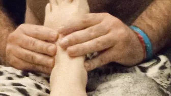 You fucking sub dog!! Massage my dirty feet!