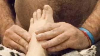 You fucking sub dog!! Massage my dirty feet!