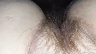 Neighbor fucks my hairy wet pussy with his bbc