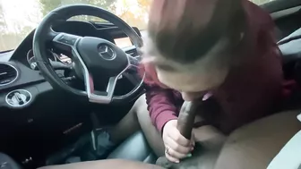 Toothless Stepmom Sucks The Soul Out Of Her BBC Stepson While Parked In A Public Car! Pt.1