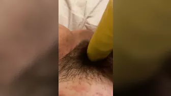 Girl Gets a Vibrator Deep in Her Dripping Pussy