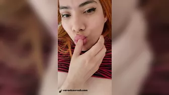 Watch how hot Sexy Busty Redhead Latina Plays with her Huge Juicy Tits and Tight Wet Pussy