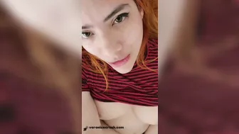 Watch how hot Sexy Busty Redhead Latina Plays with her Huge Juicy Tits and Tight Wet Pussy