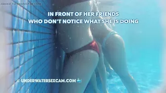 HOT BIKINI TEEN18+ MASTURBATES IN A PUBLIC POOL WITH AN UNDERWATER JET STREAM