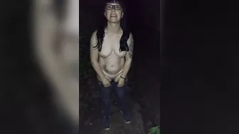 Step son dares Step Mom get nude in fields near home