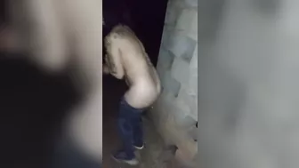 Step son dares Step Mom get nude in fields near home