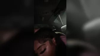 Getting Head from girlfriend's friend in the parking lot