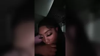 Getting Head from girlfriend's friend in the parking lot