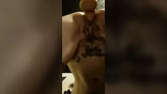 Squirting Anal Sex Fuck Machine CU Cum