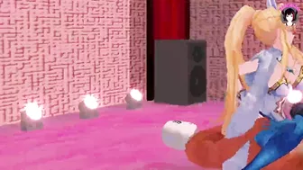 Slut Fucking In Cowgirl Pose On Stage To Music (3D HENTAI)