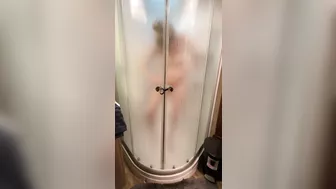 Shower after a long hard day of fucking