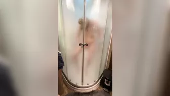 Shower after a long hard day of fucking