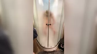 Shower after a long hard day of fucking