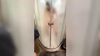 Shower after a long hard day of fucking