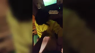 Submissive Real Girlfriend, used while Watching Real Madrid Vs Man City Game. PAWG Amateur Slave