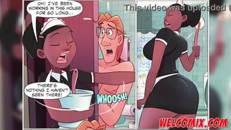 Fucking the hot maid! Mop on the maid! The Naughty Animation Comics