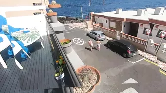 Quick blowjob on our terrace