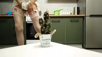 Slut milf fucks by cactus