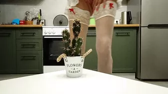 Slut milf fucks by cactus