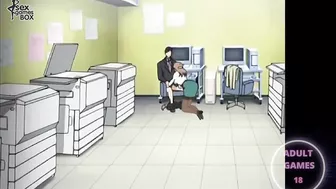 Secretaria hentai follada en la oficina