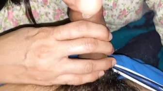 Close up Hindi blowjob