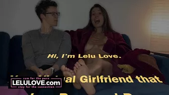 Babe chatting nude with robe open, soles and bare feet out with behind the porn scenes real life chat w/ husband - Lelu Love