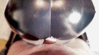 Amateur redheaded girl in latex doggystyle fucked with huge cumshot - pov 4k