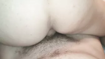 Real fuck in the ass. The girl sat on the dick. Deep anal penetration