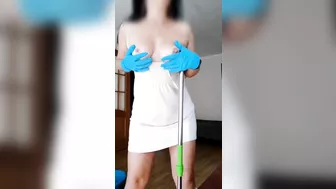 sexy cleaning lady