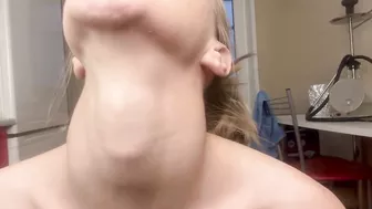 neck fetish strip masturbation show