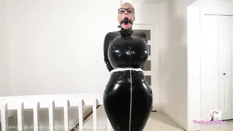 Body inflation dreams in latex (ass and breast expansion)