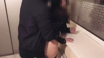 Risky Public Sex of A Russian Couple in An Elevator, on A Balcony and An Entrance