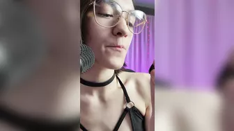 Spit Fetish - ASMR - Goddess D licks on and enjoys an oreo using their ASMR microphone for you