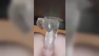 Amazing view of dildo fucking my pussy