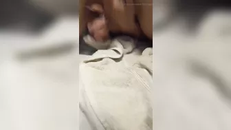 Playing with Her Pussy with Both Hands