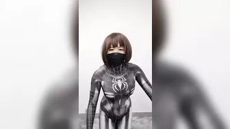 NANA Zentai and rainwear get Vibrators orgasm