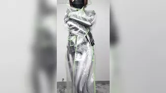 NANA Zentai and rainwear get Vibrators orgasm