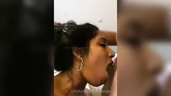 Pretty Indian slut gagging on BBC