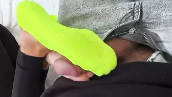 foot job in the park with pedi socks ???? try not to cum ????