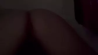 Latino Puts Dildo in her ass