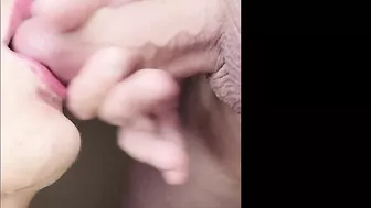 I LOVE SUCKING DICK THEN GETTING FILLED UP, Best Sloppy Blowjob With a huge Cumshot in mouth